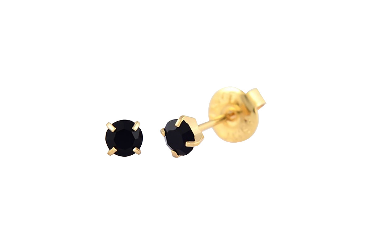 PRIMED EAR PIERCING 32-413 G/P 4MM CRYSTAL JET - Life Care Apotek