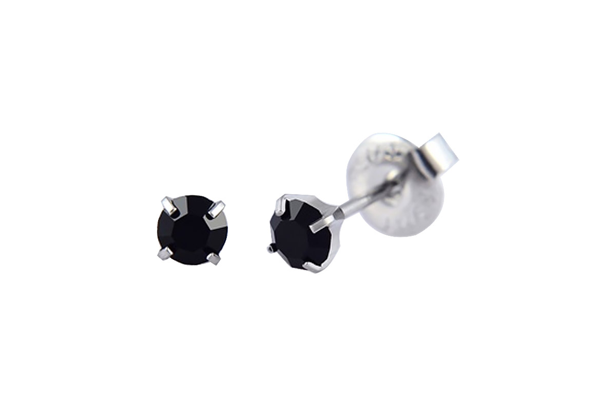 PRIMED EAR PIERCING 31-413 S/S 4MM CRYSTAL JET - Life Care Apotek