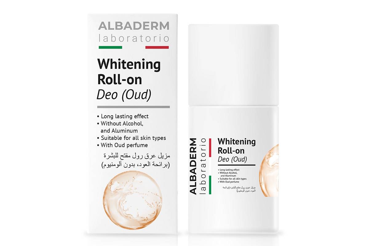 ALBADERM WHITENING ROLL ON DEO WITH OUD 50 ML - Life Care Apotek