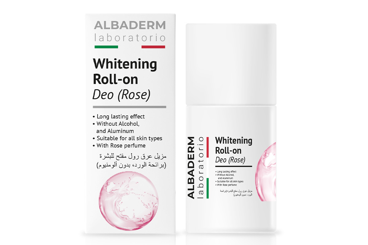 ALBADERM WHITENING ROLL ON DEO WITH ROSE 50 ML - Life Care Apotek