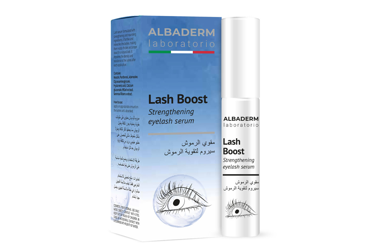 ALBADERM LASH BOOST STRENGTHENING EYELASH SERUM 10 ML - Life Care Apotek