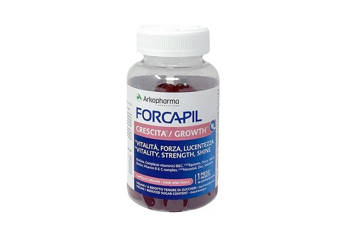 ARKOPHARMA FORCAPIL GROWTH HAIR AND NAILS 60 GUMMIES - Life Care Apotek