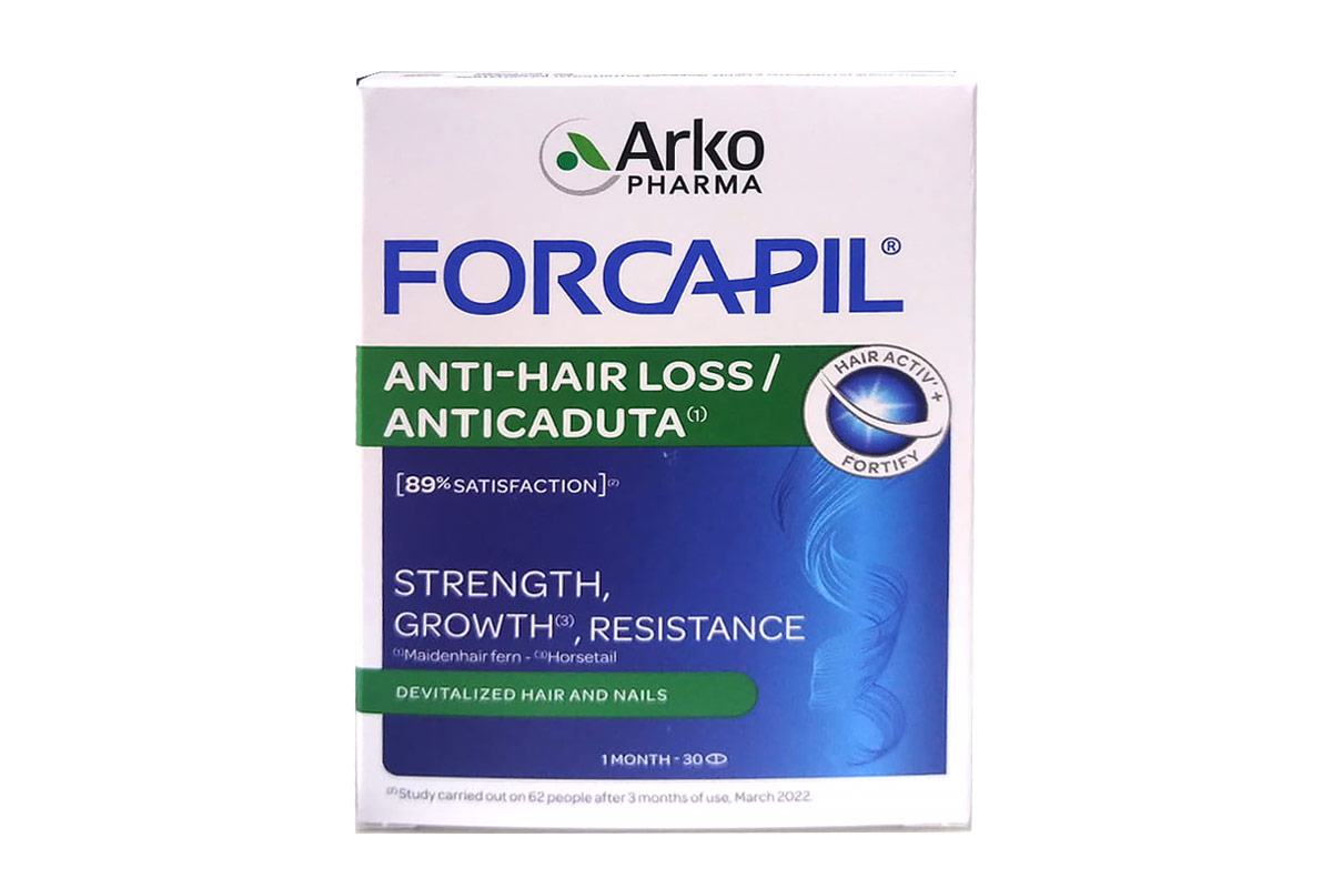 ARKOPHARMA FORCAPIL ANTI HAIR LOSS 30 TABLETS - Life Care Apotek