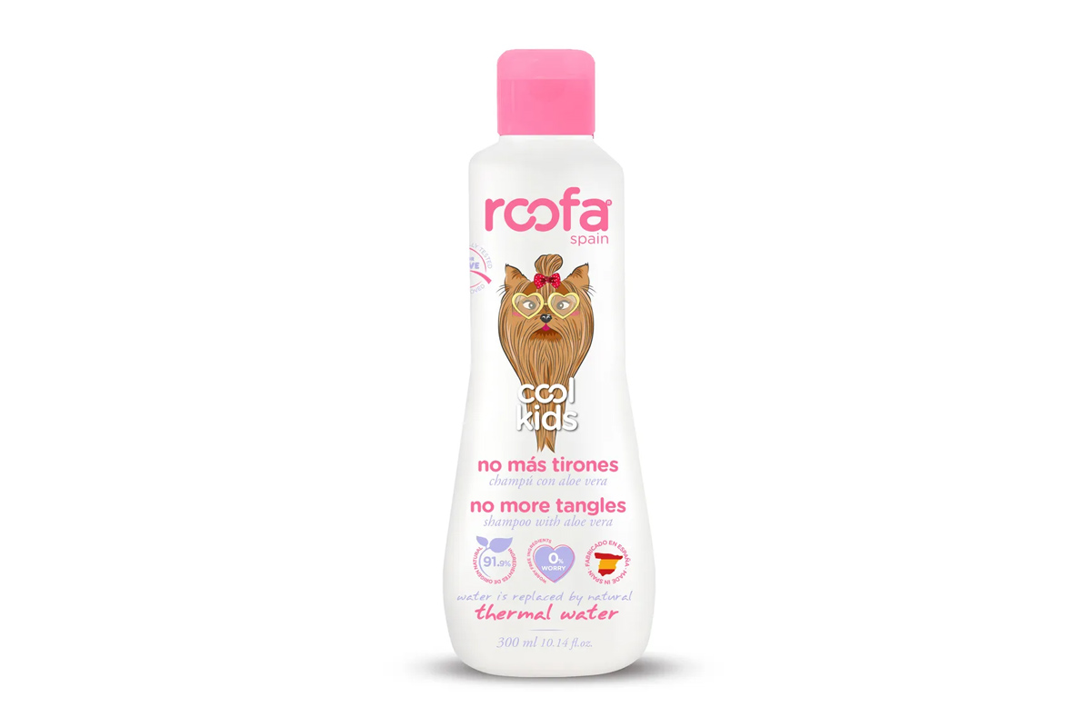 ROOFA SPAIN COOL KIDS NO MORE TANGLES SHAMPO WITH ALOE VERA 300 ML - Life Care Apotek