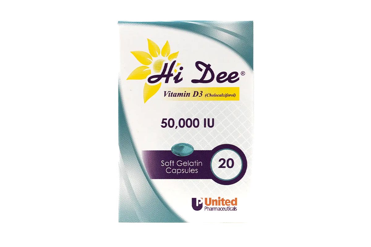HI DEE VITAMIN D3 50000 IU 20 SOFT GELATIN CAPSULE - Life Care Apotek