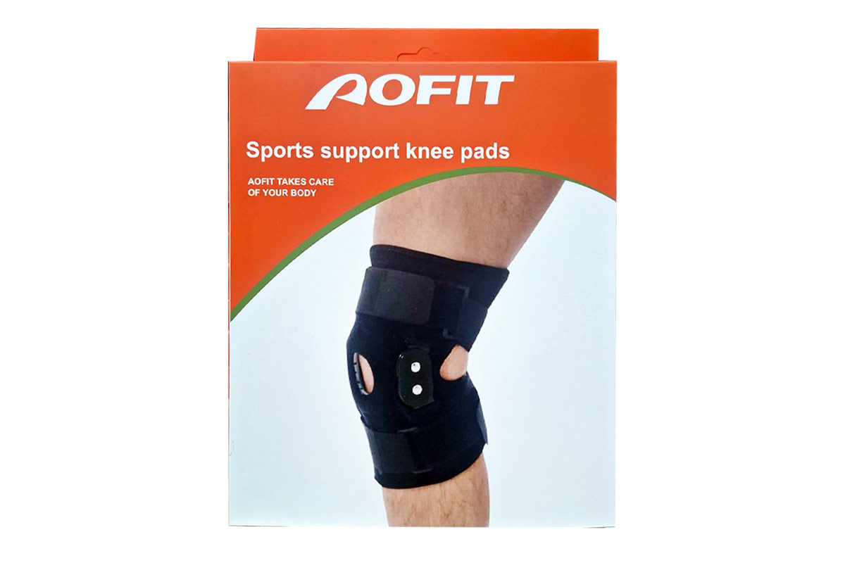AOFIT SPORTS SUPPORT KNEE PADS DOUBLE CURVED - Life Care Apotek