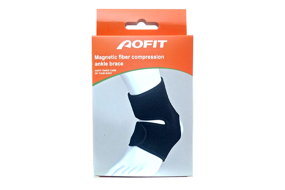 AOFIT MAGNETIC FIBER COMPRESSION ANKLE BRACE - Life Care Apotek