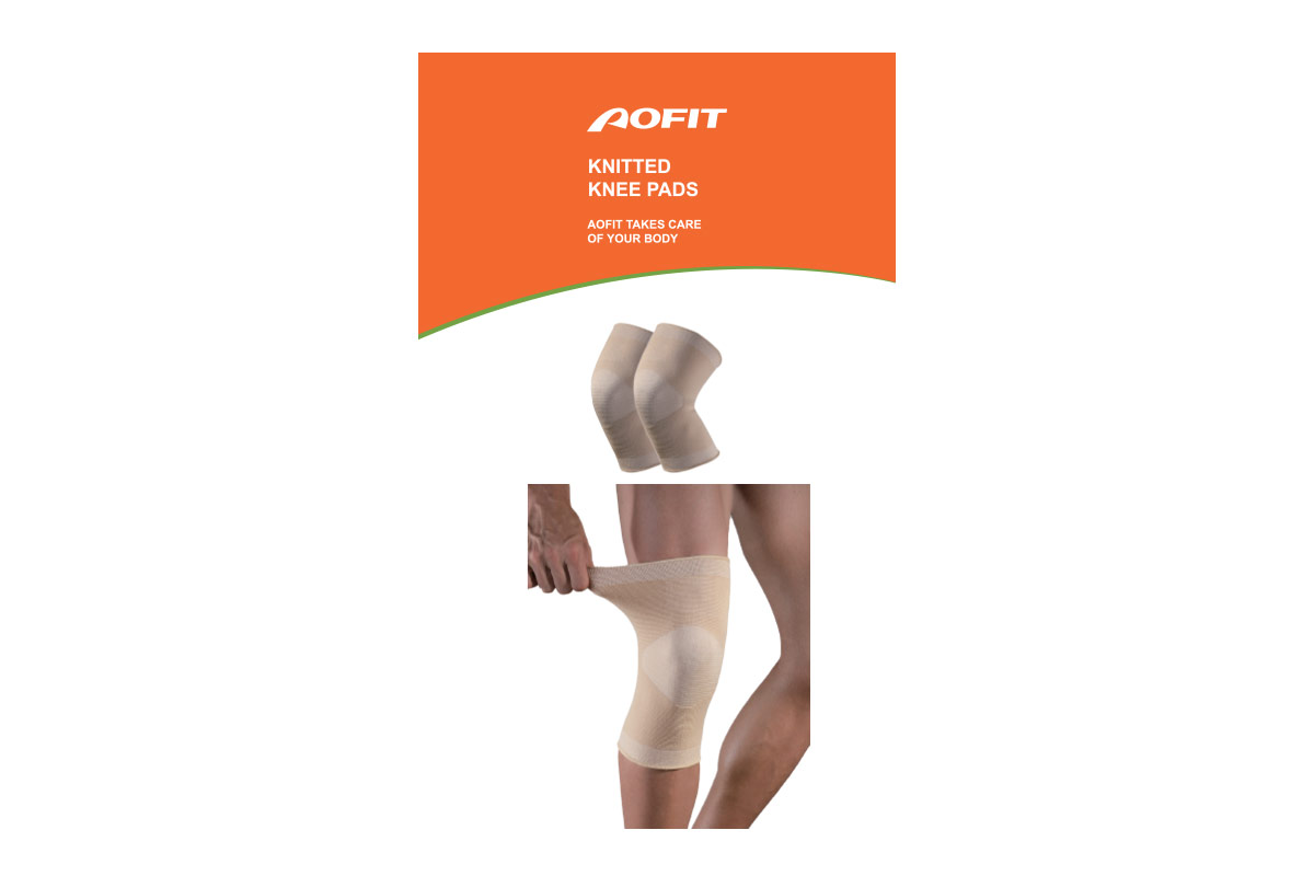 AOFIT KNITTED KNEE PADS ELASTIC SIZE M 1 PCS - Life Care Apotek