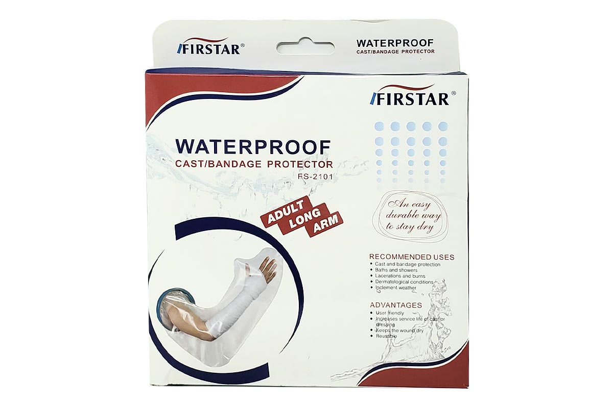 FIRSTAR WATERPROOF CAST PROTECTOR ADULT LONG ARM FS-2101 - Life Care Apotek