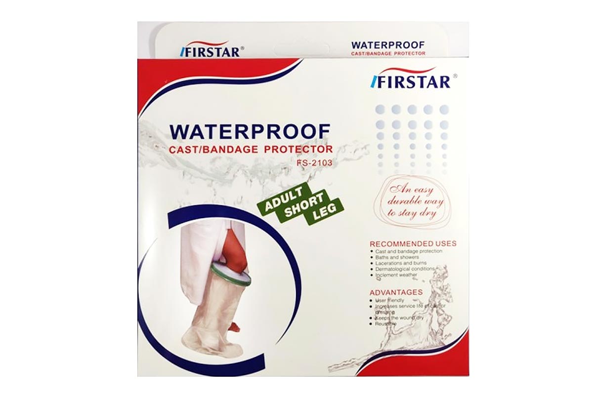 FIRSTAR WATERPROOF CAST PROTECTOR ADULT SHORT LEG FS-2103 - Life Care Apotek