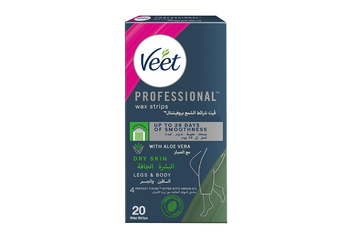 VEET WAX STRIPS EASY GEL DRY SKIN BODY AND LEGS 20 WAX STRIPS - Life Care Apotek