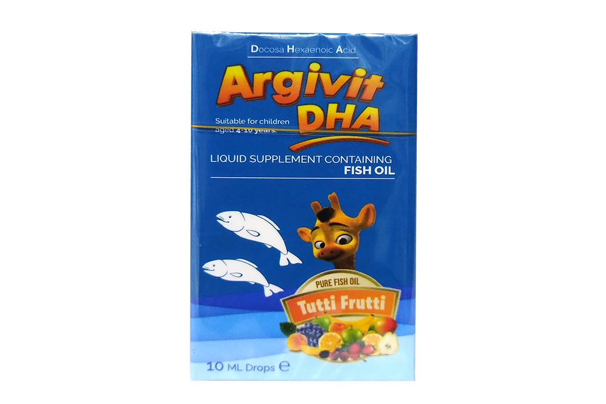 ARGIVIT DHA FISH OIL DROPS FOR CHILDREN 10 ML - Life Care Apotek