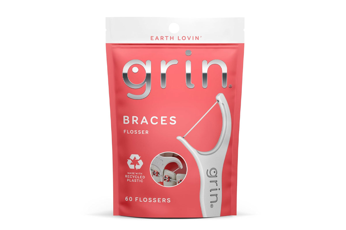 EARTH LOVIN GRIN BRACES FLOSSER 60 FLOSSERS - Life Care Apotek