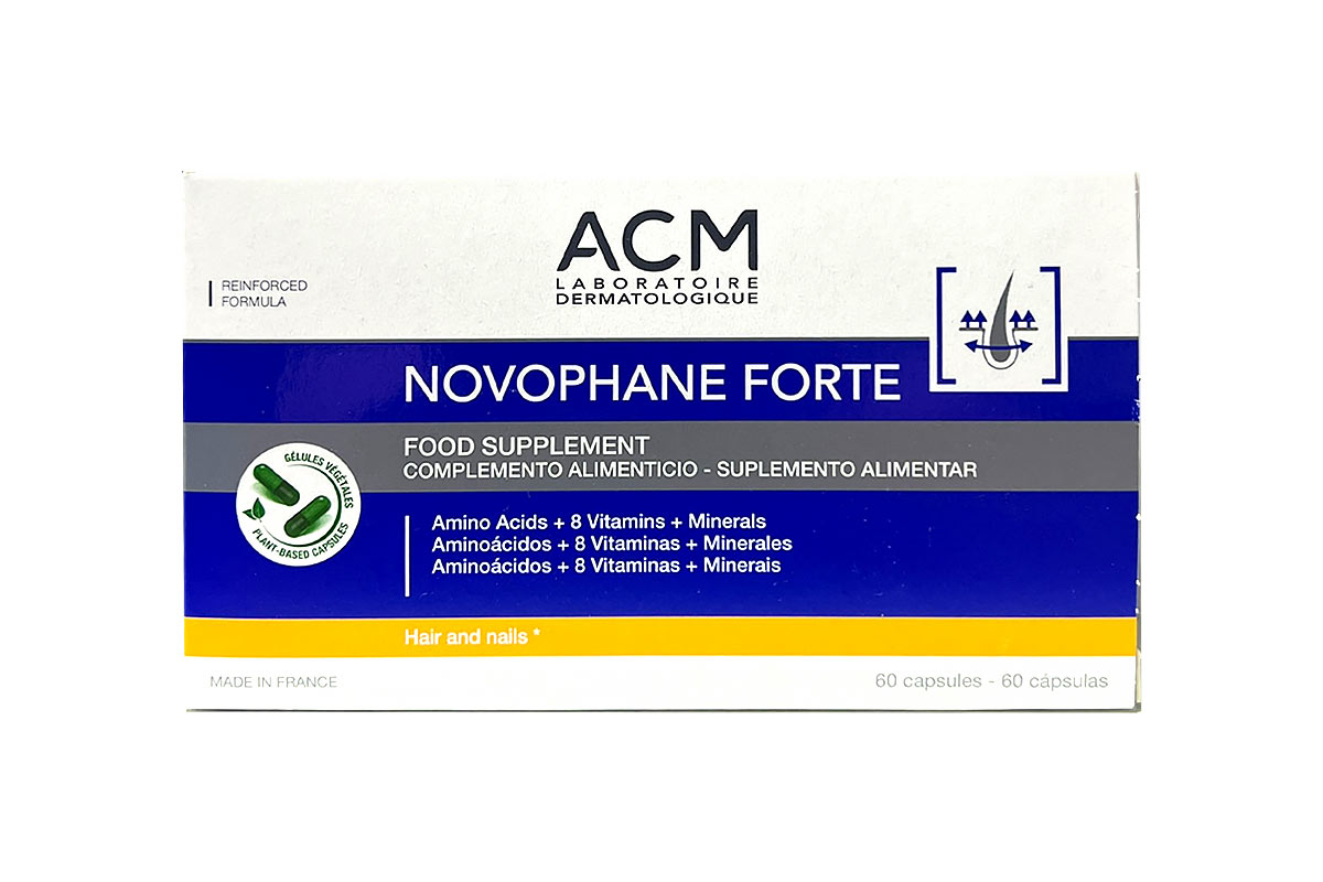 ACM NOVOPHANE FORTE HAIR AND NAILS 60 CAPSULES - Life Care Apotek
