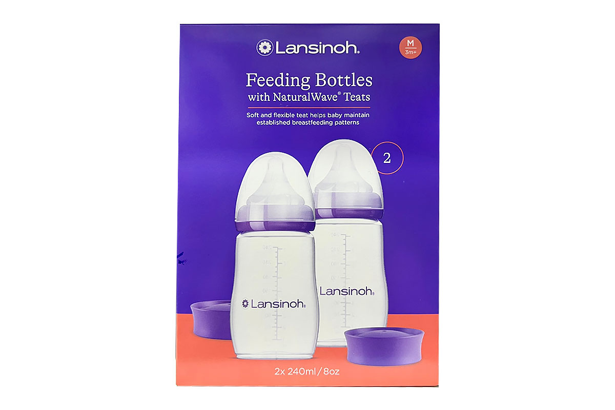 LANSINOH FEEDING BOTTELES BLASTIC 2X 240ML - Life Care Apotek