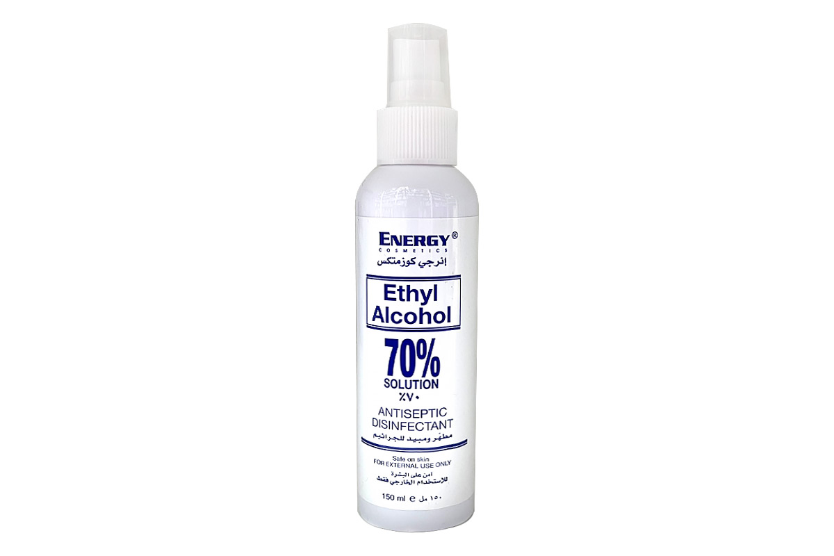 ENERGY ETHYL ALCOHOL 70% SOLUTION SPRAY 150 ML - Life Care Apotek