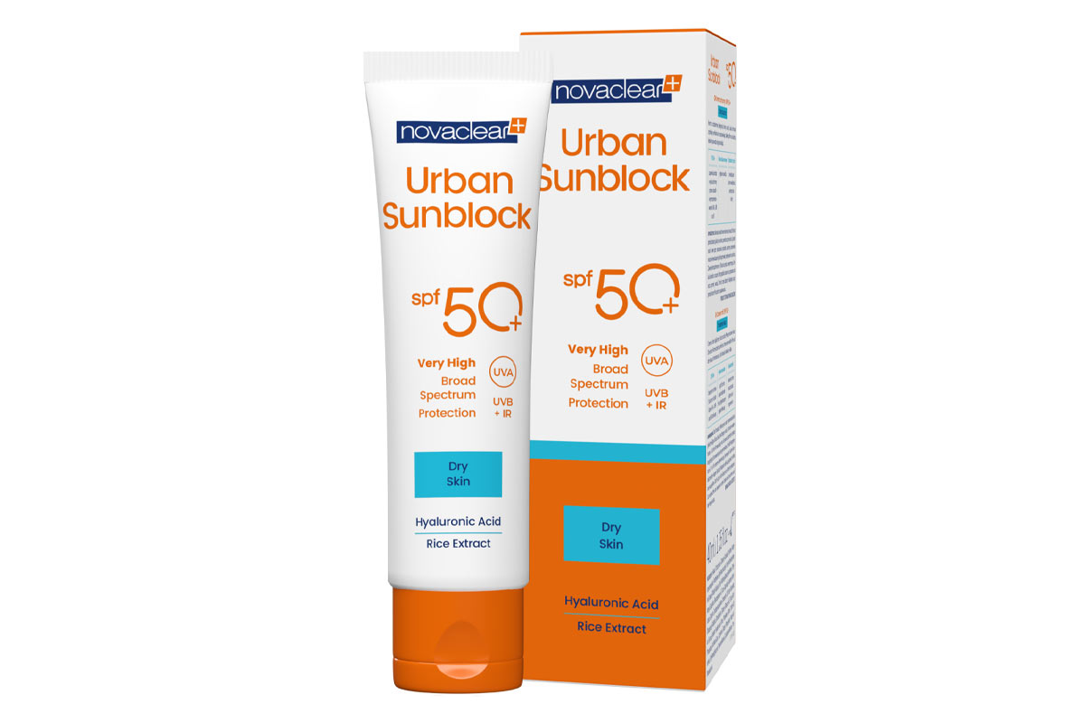 NOVACLEAR URBAN SUNBLOCK DRY SKIN SPF50 PLUS CREAM 40 ML - Life Care Apotek