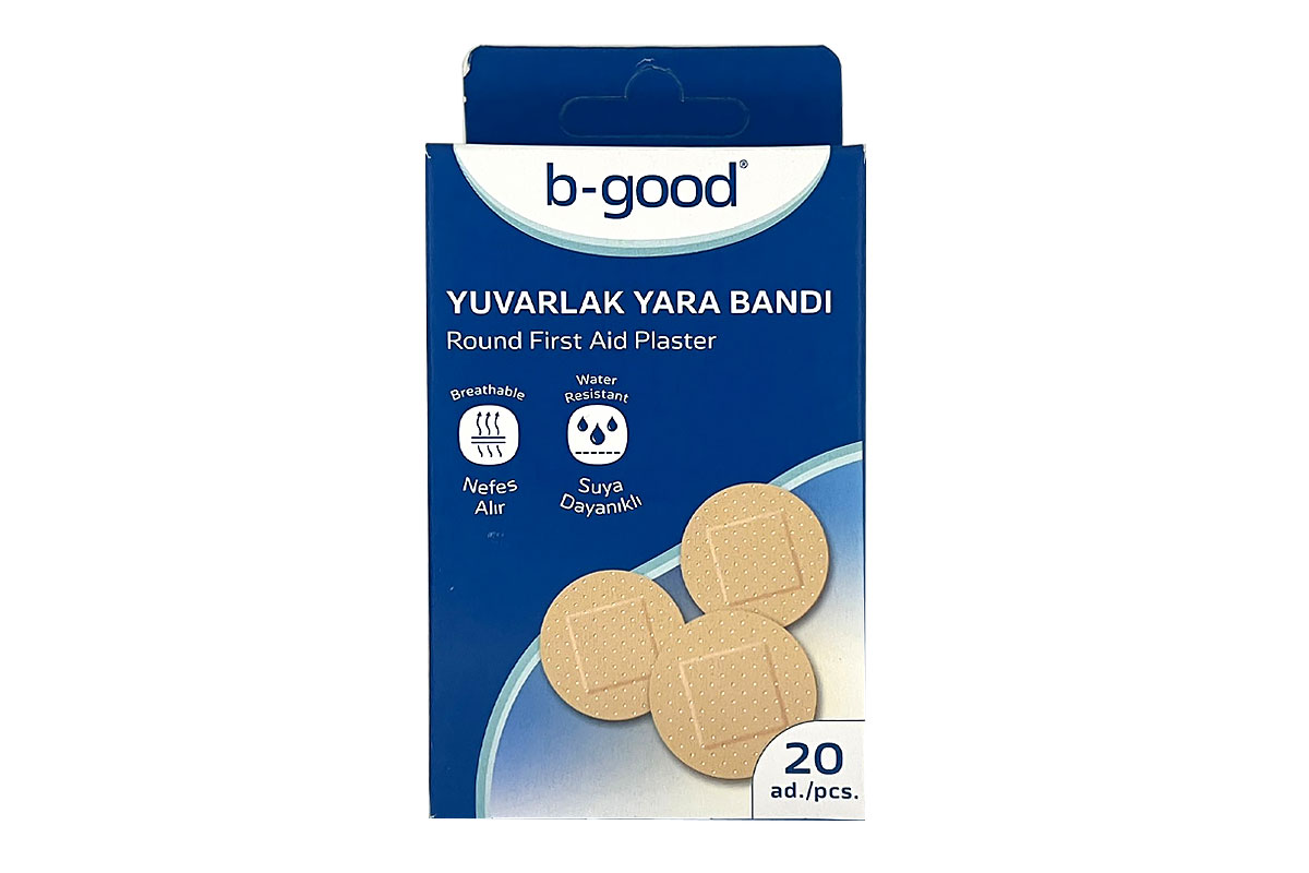 B GOOD ROUND FIRST AID STRIP 20 PCS - Life Care Apotek