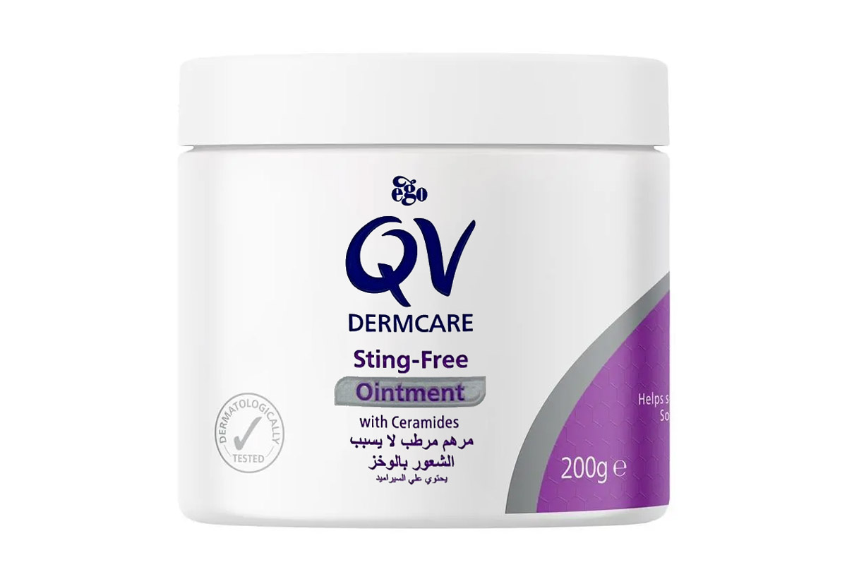 QV DERMCARE STING FREE OINTMENT WITH CERAMIDES 200 GM - Life Care Apotek