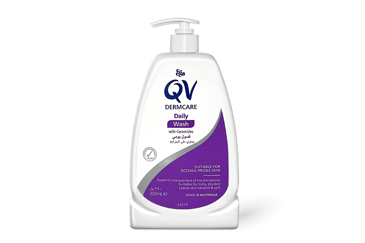 QV DERMCARE ECZEMA DAILY WASH WITH CERAMIDES 350 ML - Life Care Apotek