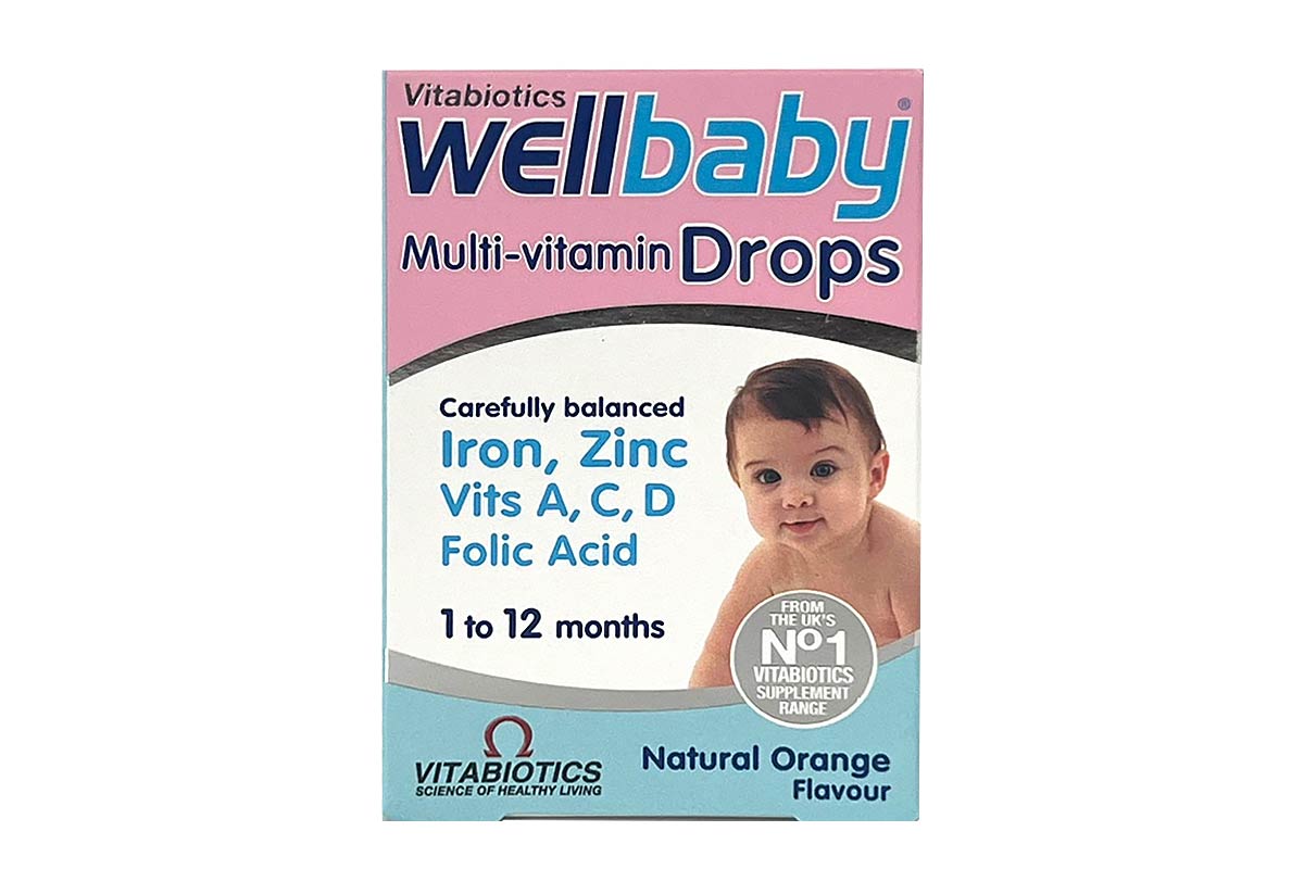 VITABIOTICS WELLBABY MULTIVITAMINS DROPS FROM 1 TO 12 MONTHS 30 ML - Life Care Apotek