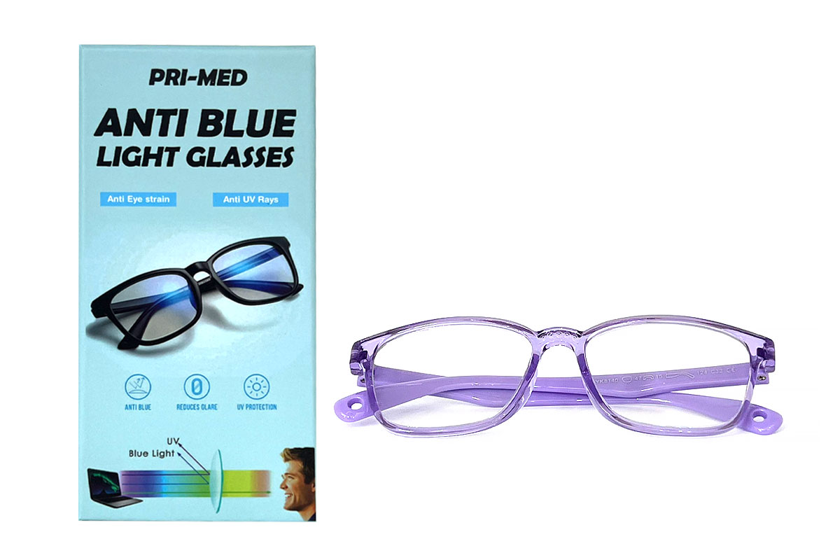 PRIMED ANTI BLUE LIGHT GLASSES KIDS COLOR PURPLE - Life Care Apotek