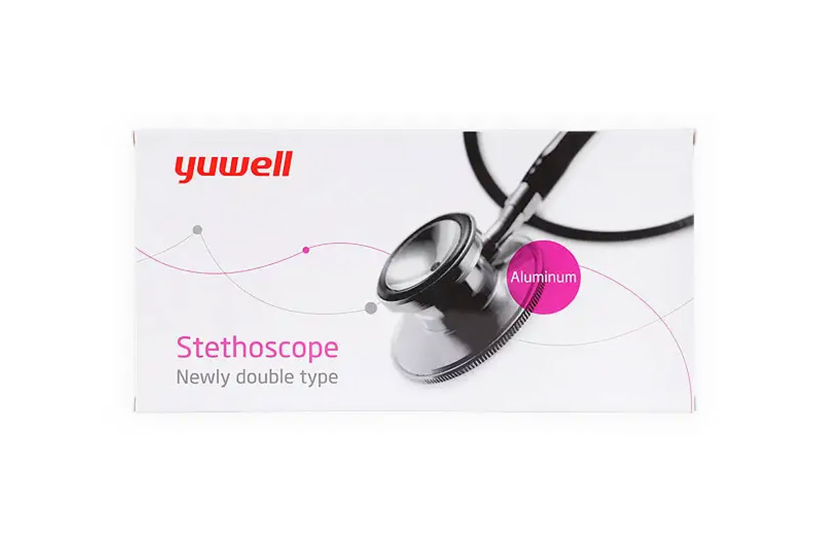 YUWELL DUAL HEAD ALUMINIUM STETHOSCOPE - Life Care Apotek