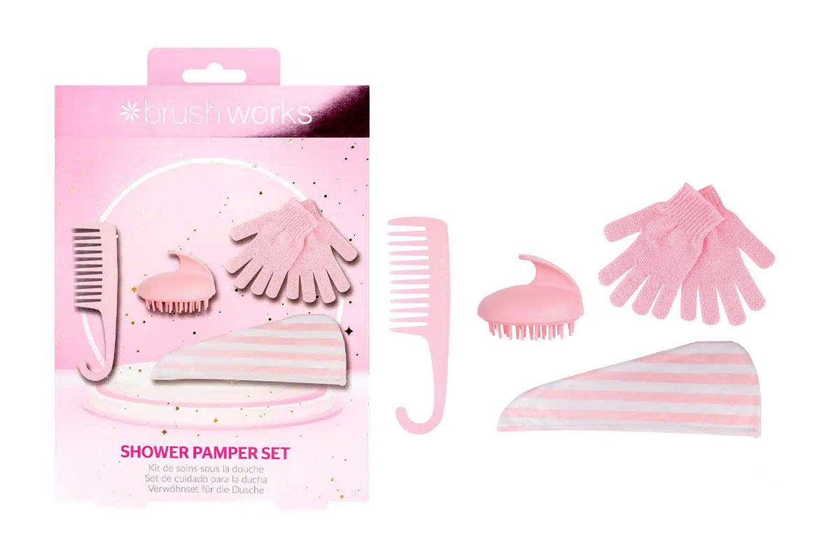 BOX BRUSH WORKS SHOWER PAMPER SET 5 IN 1 - Life Care Apotek