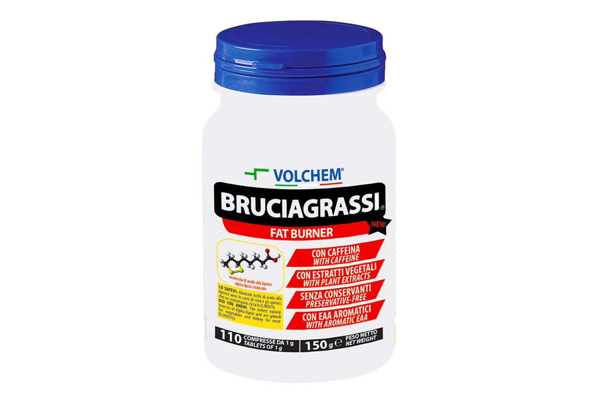 VOLCHEM BRUCIAGRASSI FAT BURNER 110 TABLETS - Life Care Apotek
