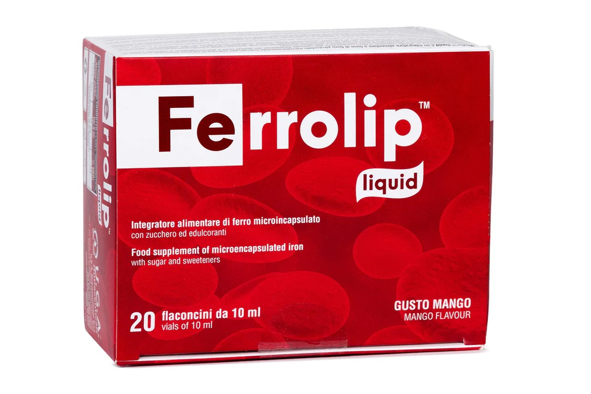 FERROLIP LIQUID 20 VIALS OF 10 ML MANGO FLAVOUR - Life Care Apotek