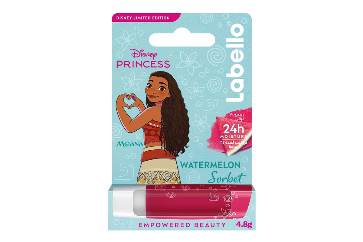 لابيلو ديزنى برينسيس مرطب شفاه ترطيب لمدة 24 ساعة بنكهة البطيخ 4.8 جم - لايف كير أبوتيك