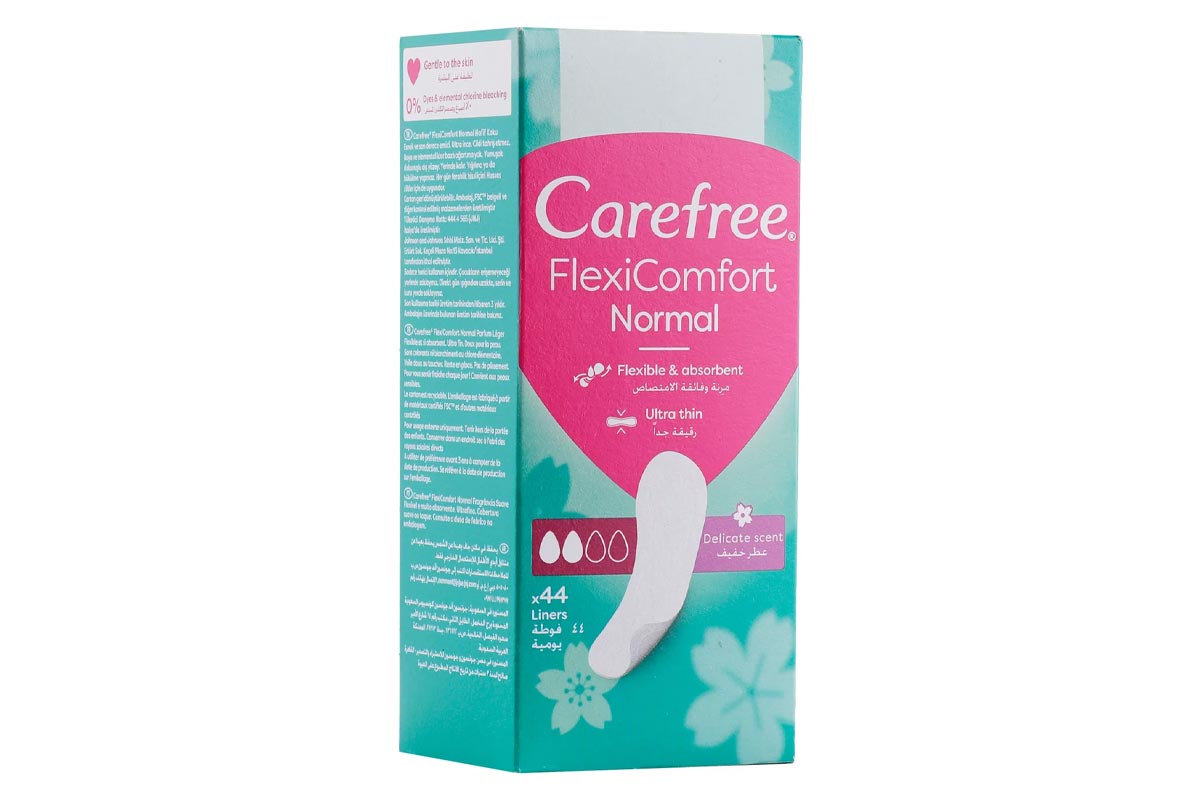 CAREFREE FLEXICOMFORT NORMAL ULTRA THIN 44 PIECES - Life Care Apotek