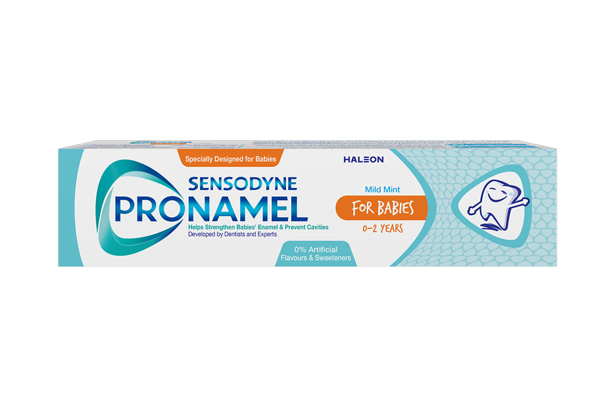 سينسوداين بروناميل معجون أسنان للرضع من عمر 0 إلى 2 سنوات بنكهة النعناع الخفيف 50 مل - لايف كير أبوتيك