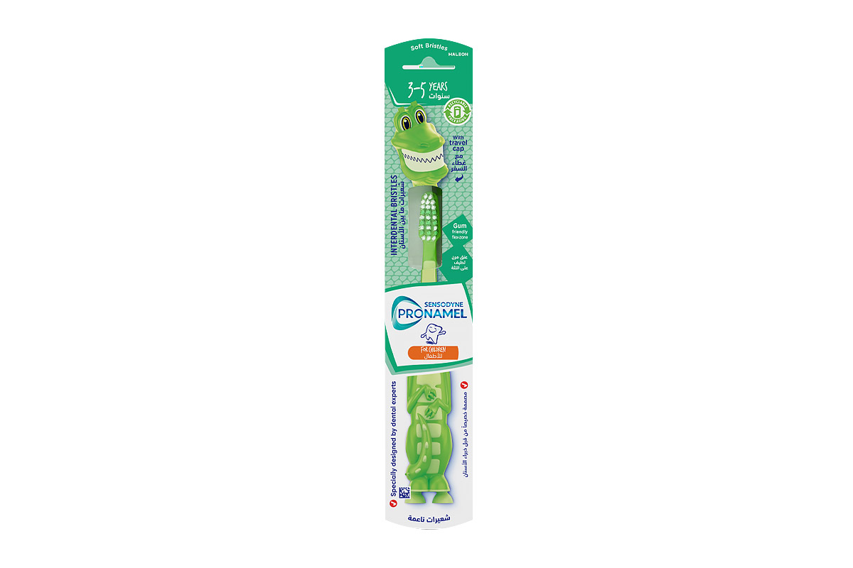 SENSODYNE PRONAMEL CHILDREN TOOTHBRUSH 3 - 5 YEARS EXTRA SOFT GREEN - Life Care Apotek