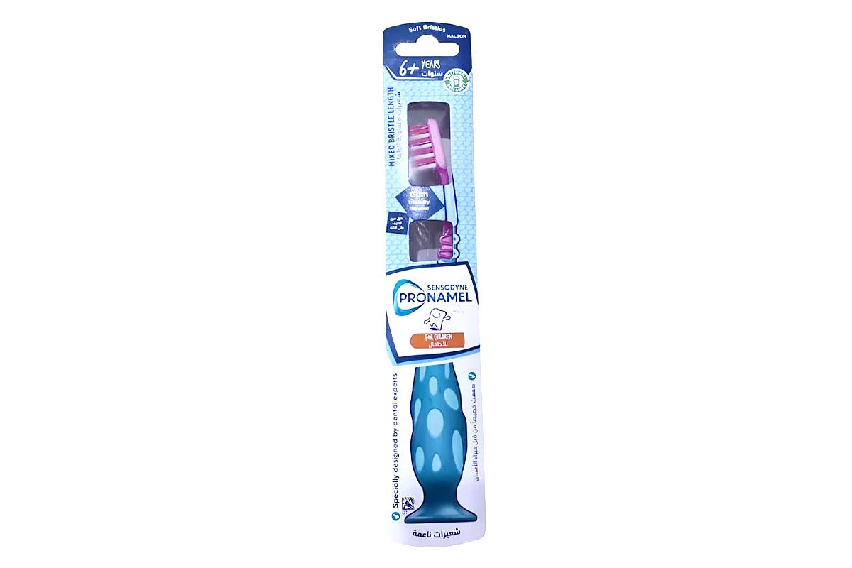 SENSODYNE PRONAMEL CHILDREN TOOTHBRUSH 6+ YEARS SOFT PINK - Life Care Apotek