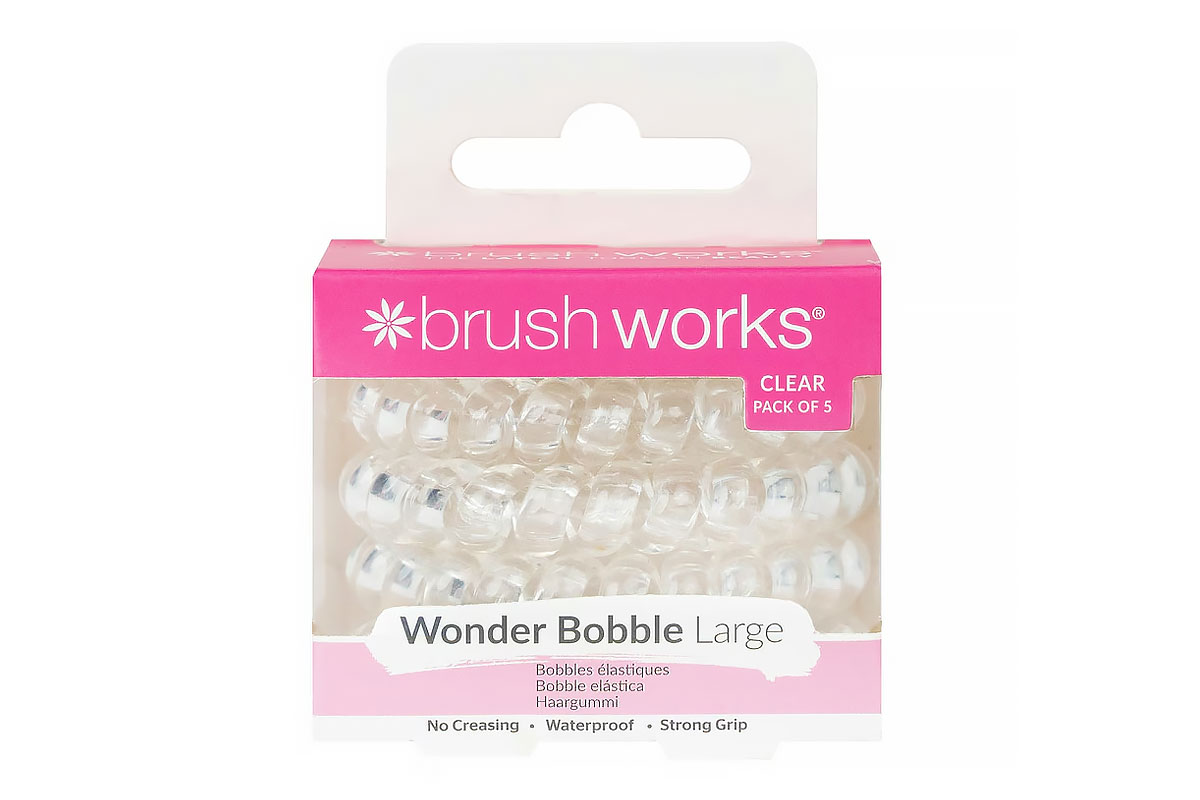 BRUSH WORKS WONDER BOBBLE LARGE CLEAR 5 PIECES - Life Care Apotek