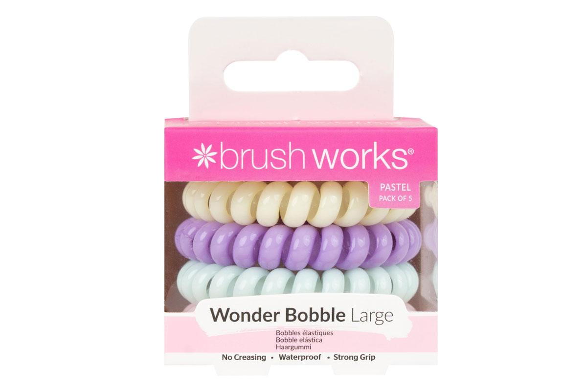 BRUSH WORKS WONDER BOBBLE LARGE PASTEL 5 PIECES - Life Care Apotek