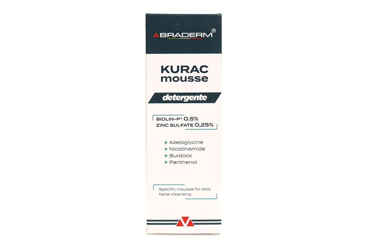 BRADERM KURAC MOUSSE FACIAL CLEANSING 100 ML - Life Care Apotek