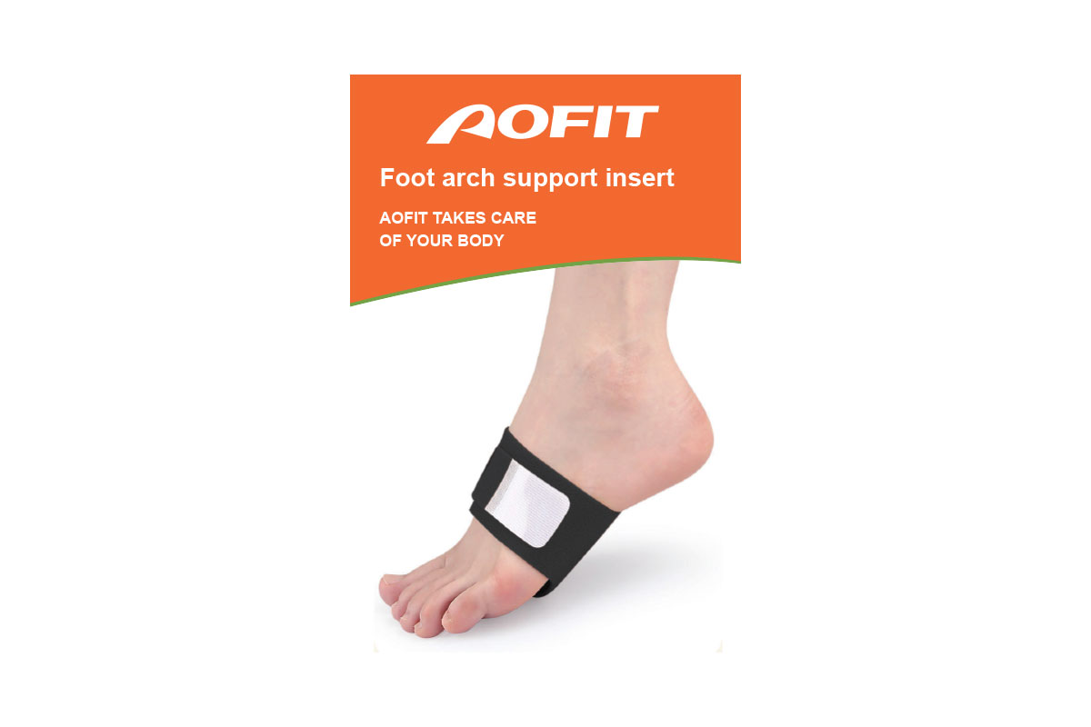 AOFIT FOOT ARCH GEL SUPPORT INSERT BLACK 2 PCS - Life Care Apotek