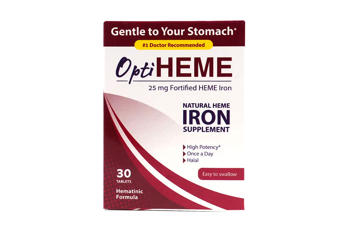 OPTI HEME IRON 30 TABLETS - Life Care Apotek