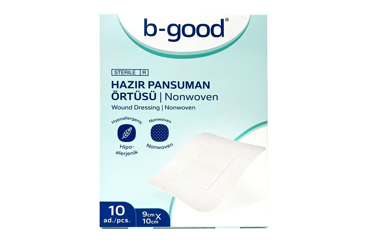 بي جود ضمادة جروح غير منسوجة 9 سم × 10سم 10 قطع - لايف كير أبوتيك