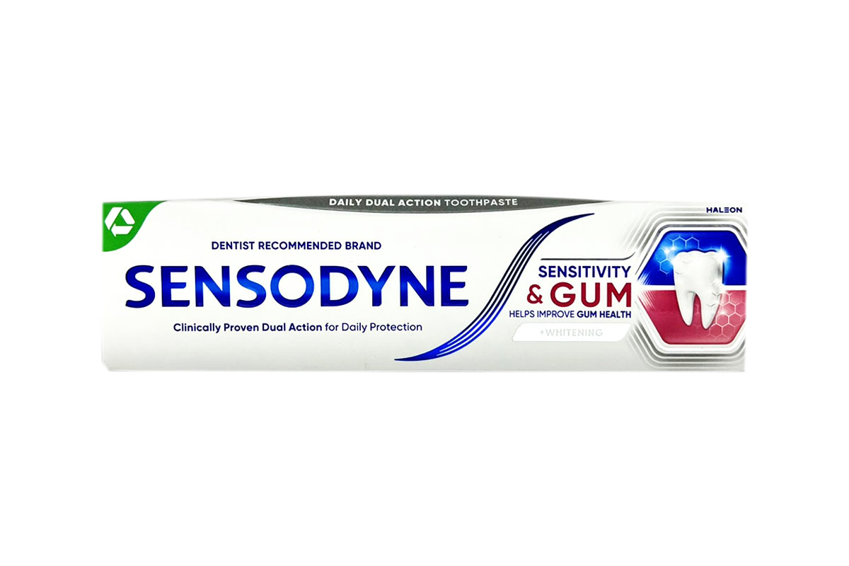 SENSODYNE SENSITIVE AND GUM WHITENING TOOTHPASTE 75ML - Life Care Apotek